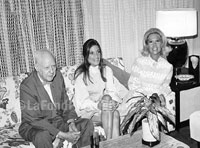 H.L.Hunt, Dinah Shore and Dinah's daughter, Melissa