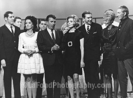 Linda Cristal, Dennis James, Barbara Bain, Martin Landau, Abbie Dalton, Cameron Mitchell